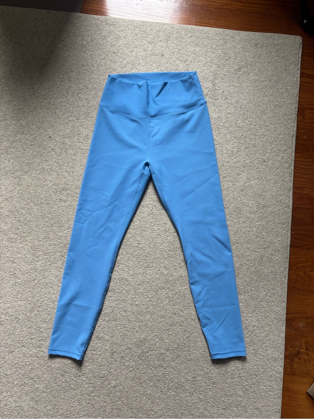 High-Waist Women's Leggings in Sky Blue